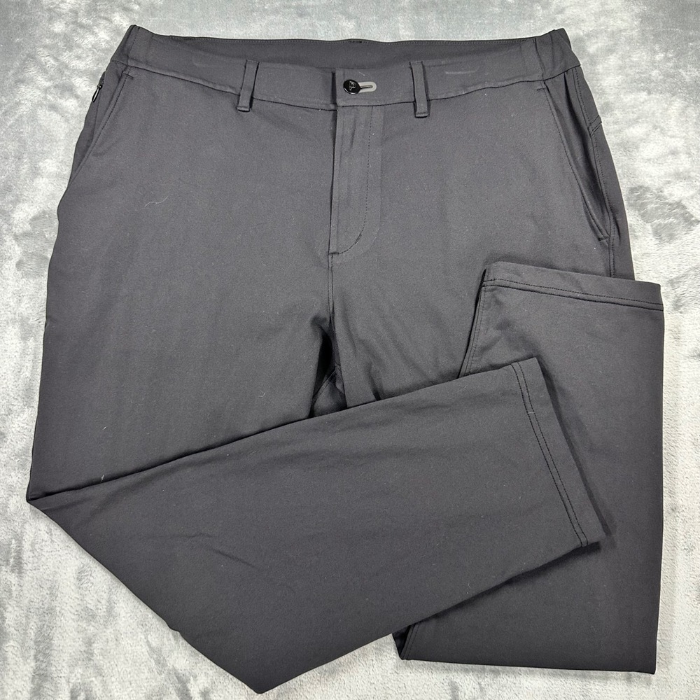 Public Rec All Day Every Day Pants Mens 36x28 Black Tapered Stretch Chino